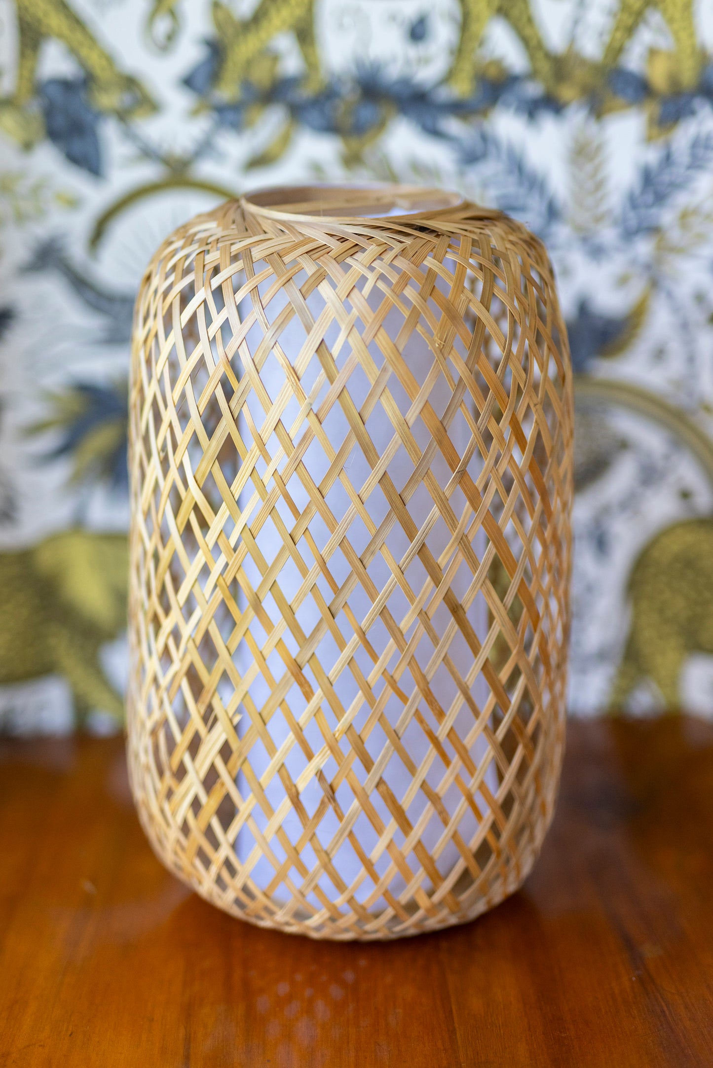 Tall Rattan Pendant Lampshade