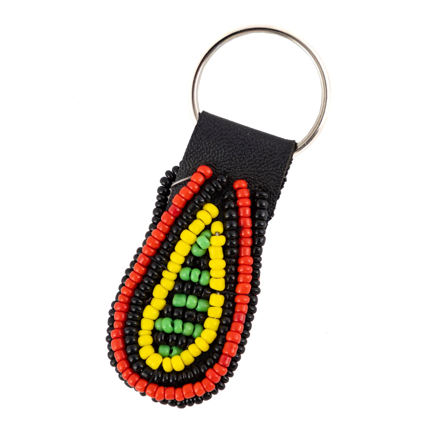 Oval Bead and Wire Keyring 5