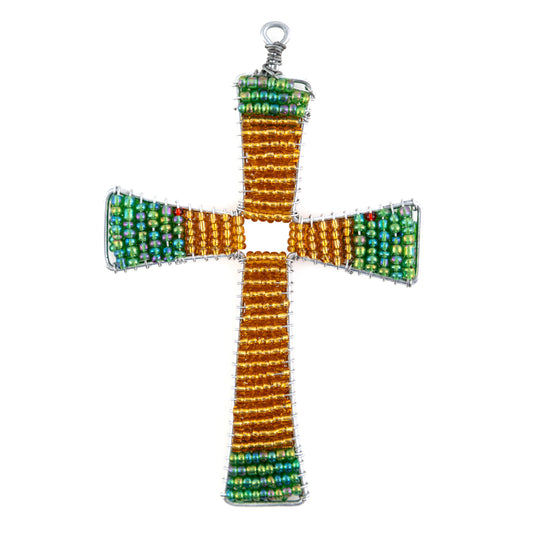 Beaded Cross Pendant 2