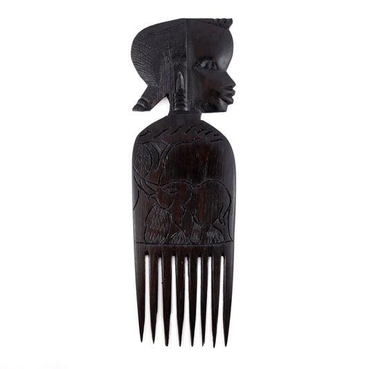 Black Ebony Afro Comb Female 1c