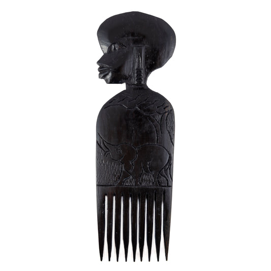 Black Ebony Afro Comb Male 2a