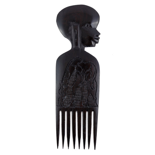 Black Ebony Afro Comb Male 2c