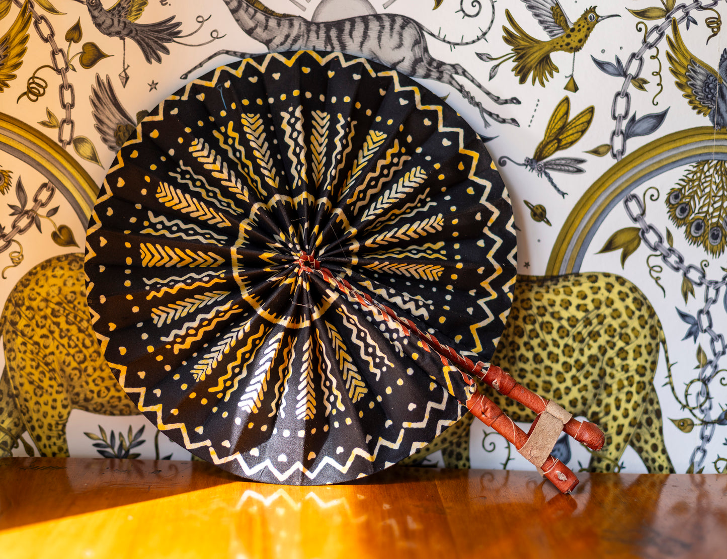 Ankara Wax Print Hand Fan 15