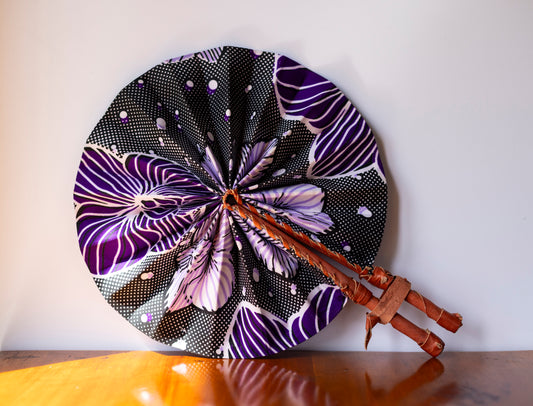 Ankara Wax Print Hand Fan 8