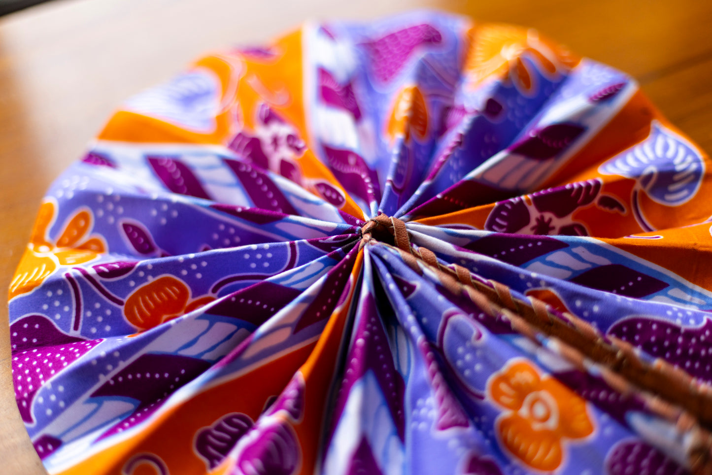 Ankara Wax Print Hand Fan 6