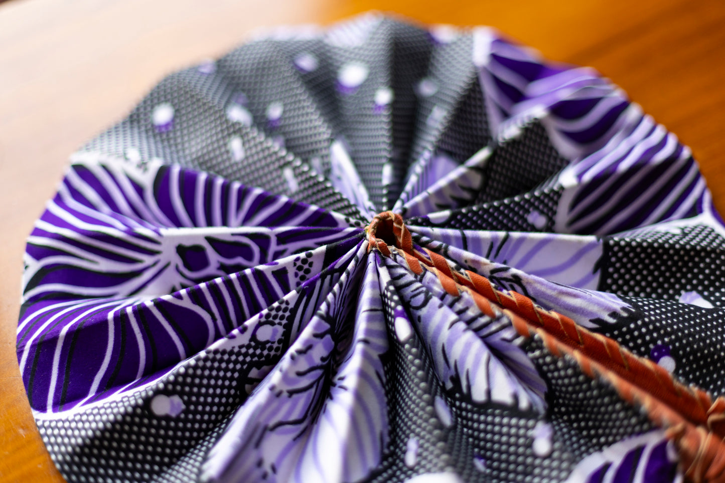 Ankara Wax Print Hand Fan 8