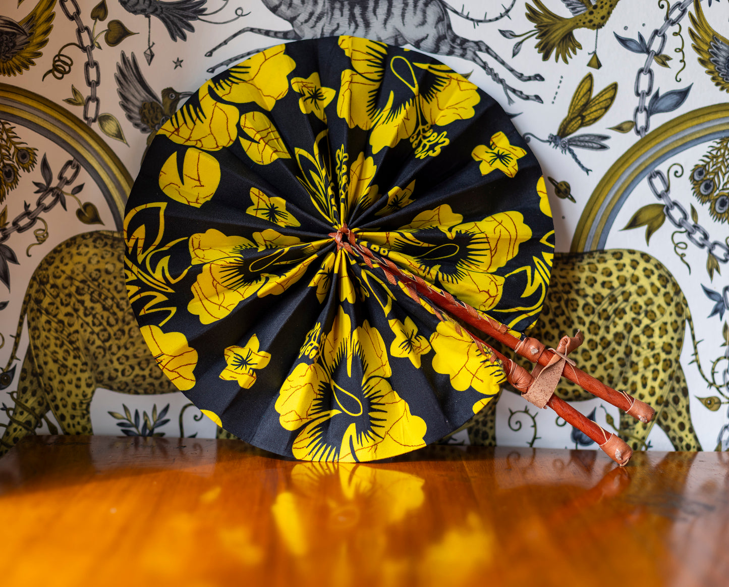 Ankara Wax Print Hand Fan 10