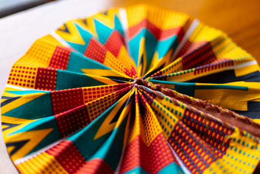 Ankara Wax Print Hand Fan 13