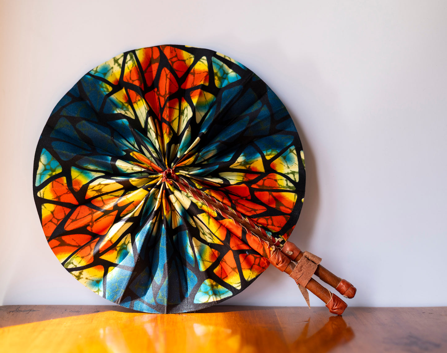 Ankara Wax Print Hand Fan 11