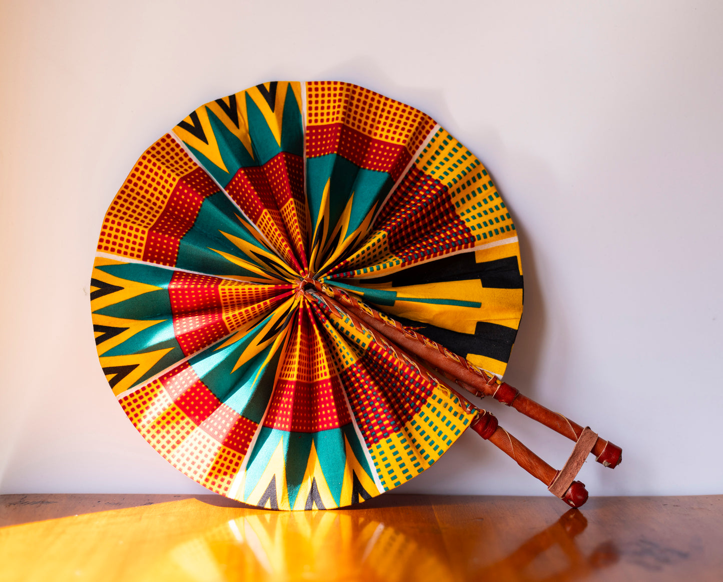 Ankara Wax Print Hand Fan 13