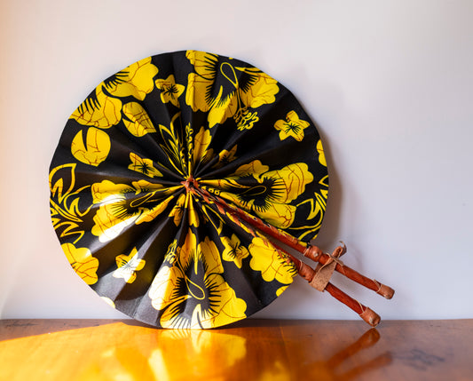 Ankara Wax Print Hand Fan 10