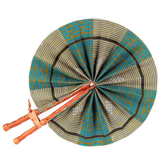 Ankara Wax Print Hand Fan 3