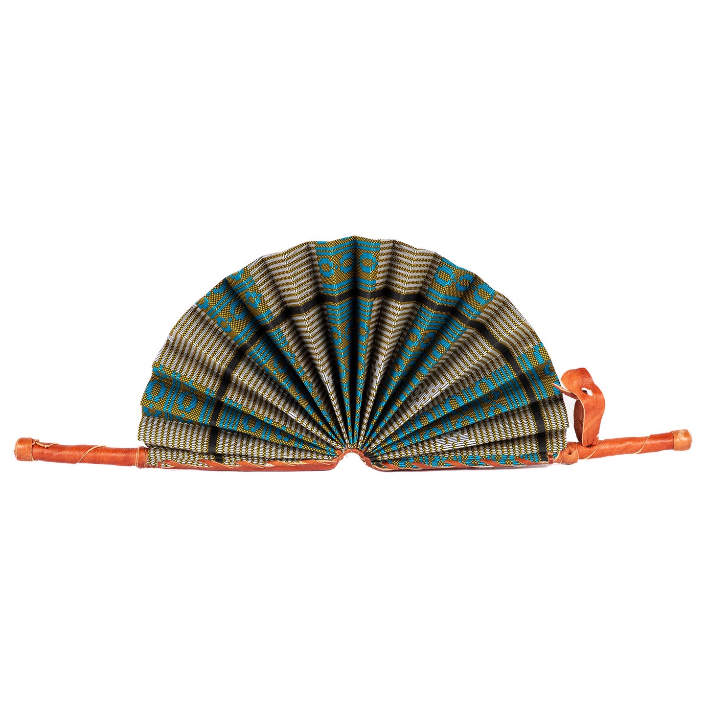 Ankara Wax Print Hand Fan 3