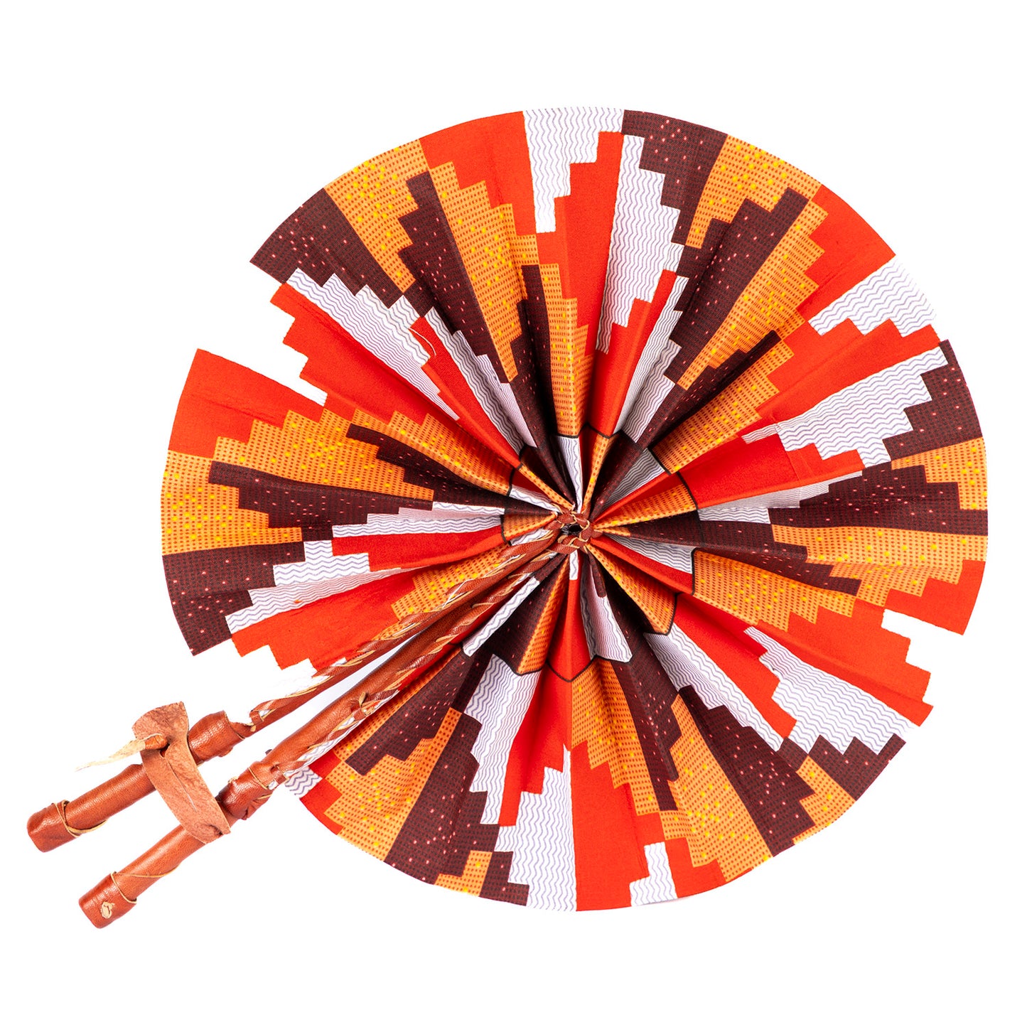 Ankara Wax Print Hand Fan 4