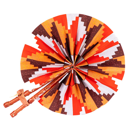 Ankara Wax Print Hand Fan 4