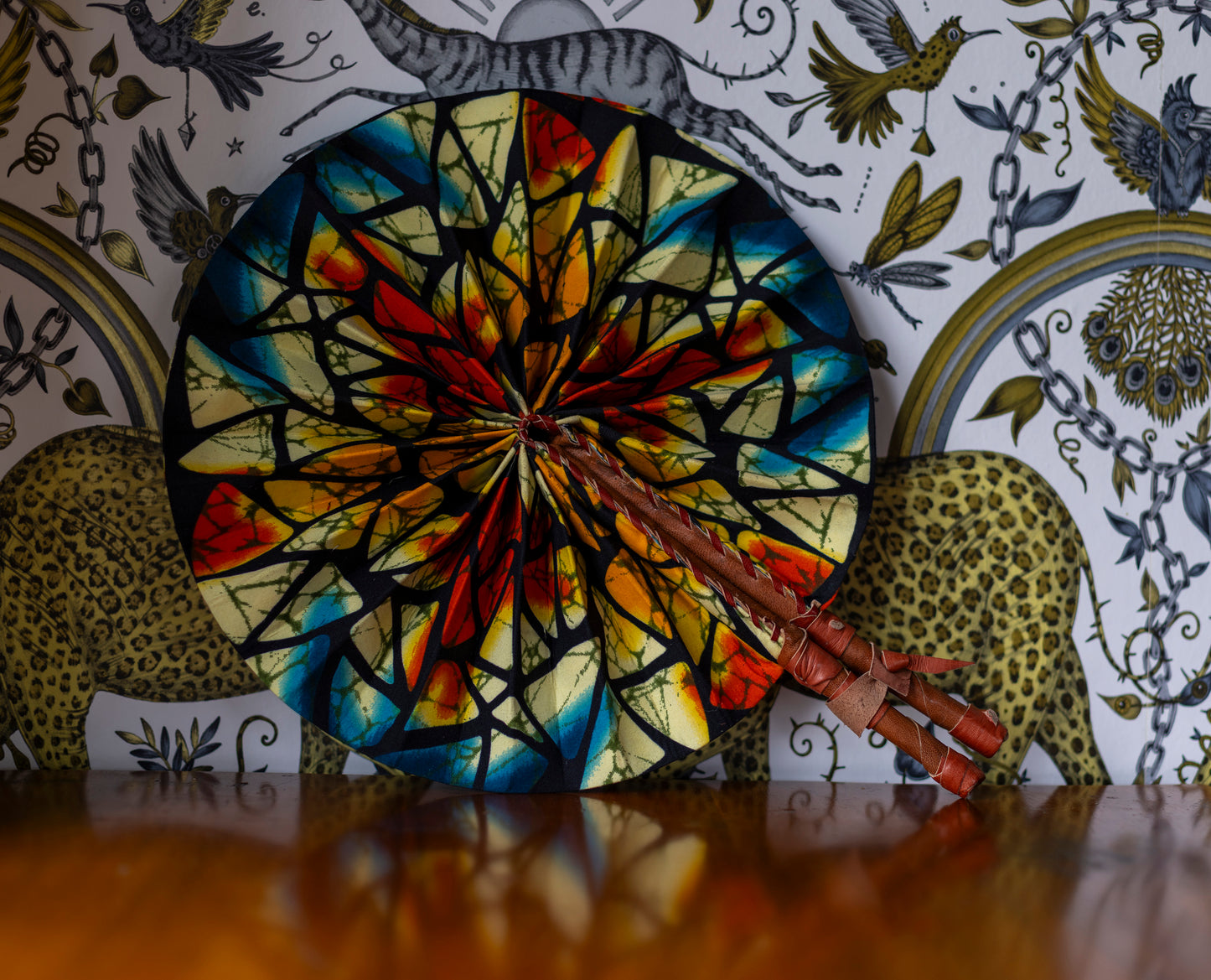 Ankara Wax Print Hand Fan 11