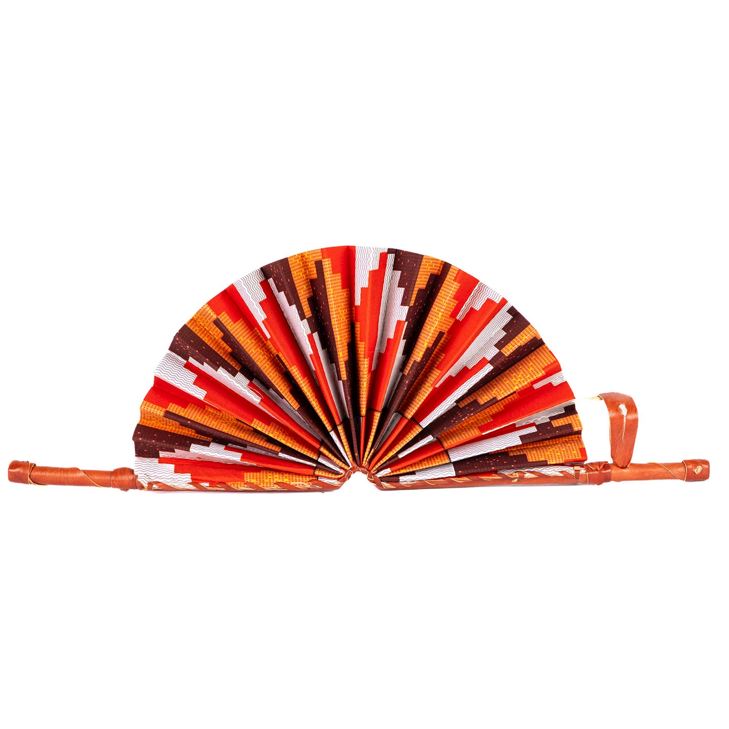 Ankara Wax Print Hand Fan 4