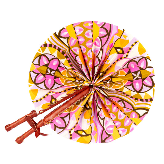 Ankara Wax Print Hand Fan 5