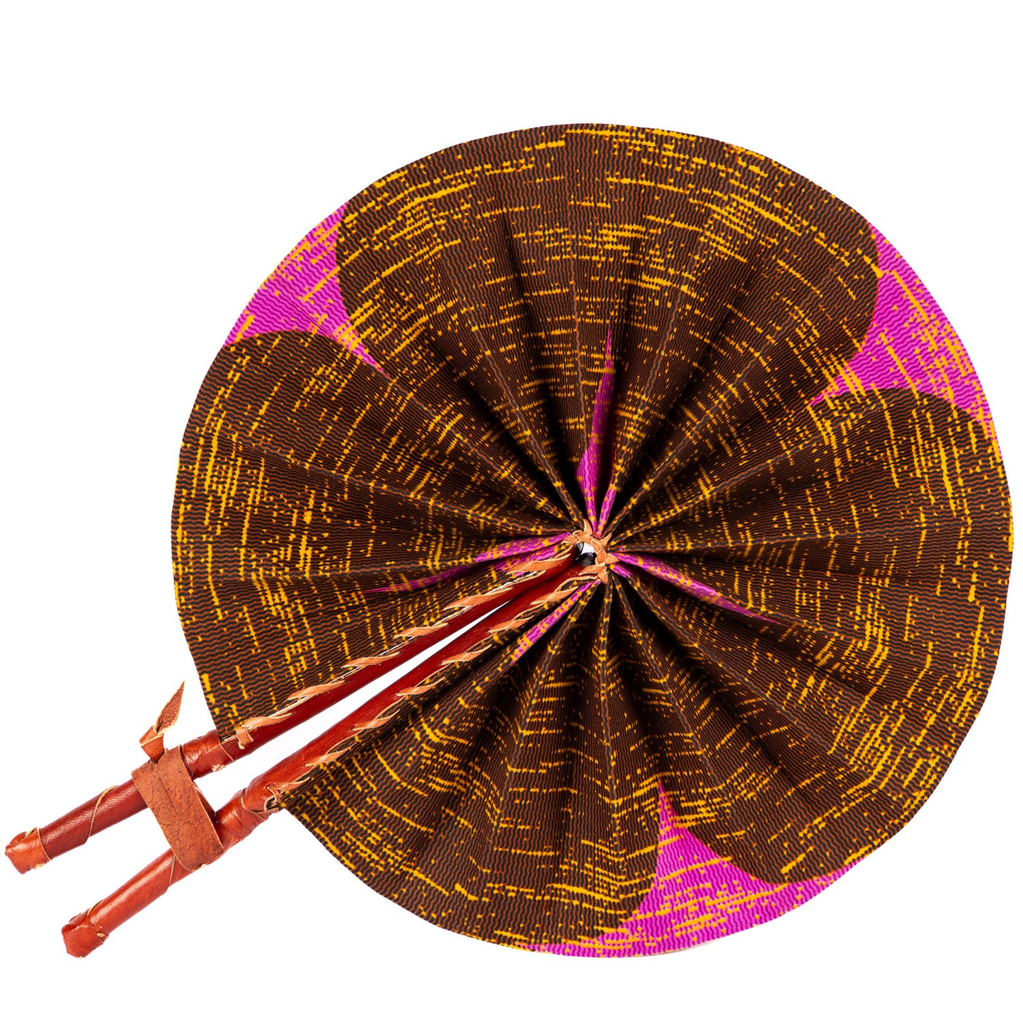 Ankara Wax Print Hand Fan 1