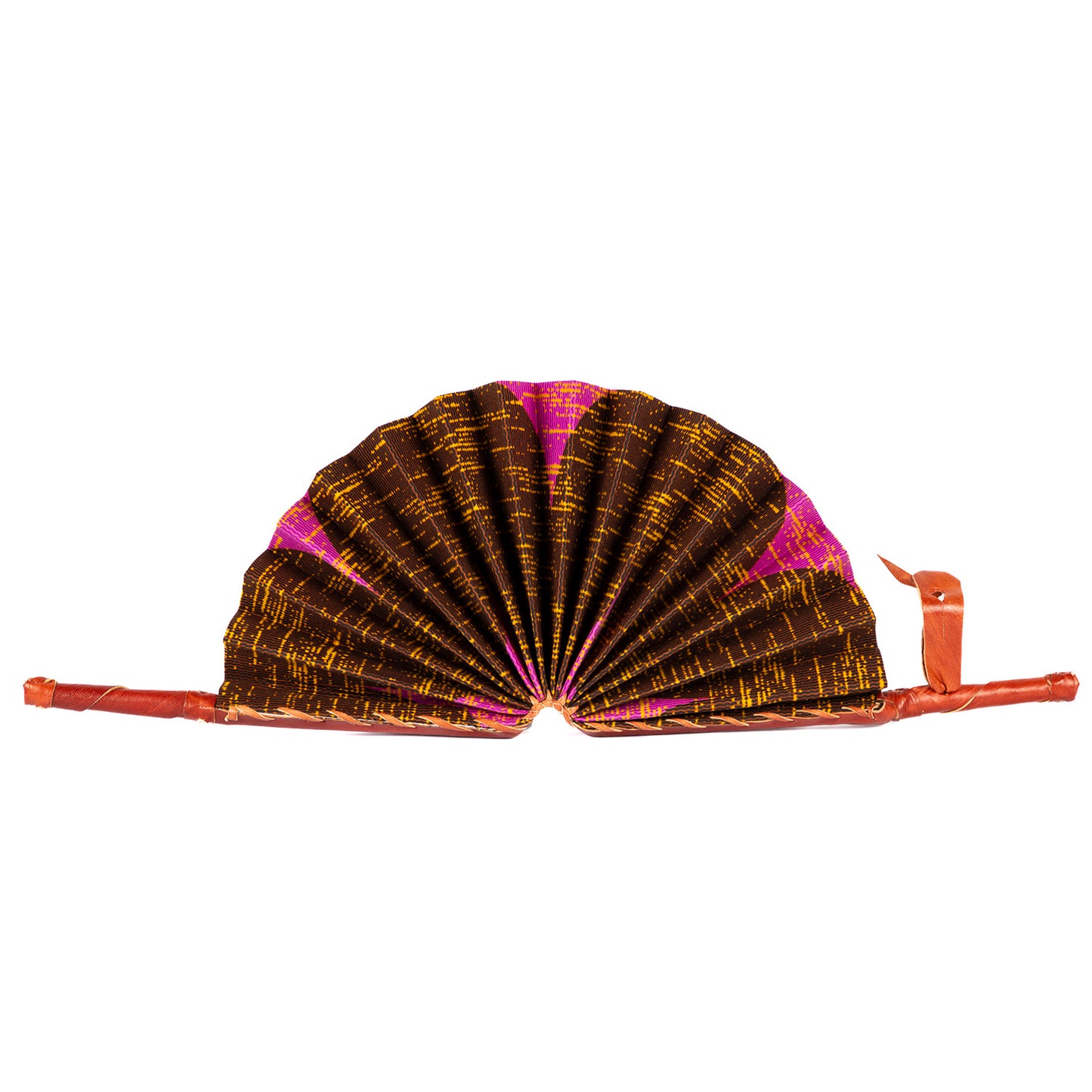 Ankara Wax Print Hand Fan 1