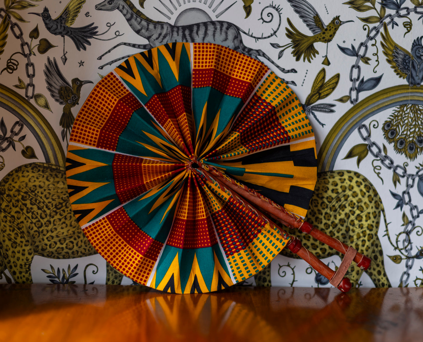 Ankara Wax Print Hand Fan 13