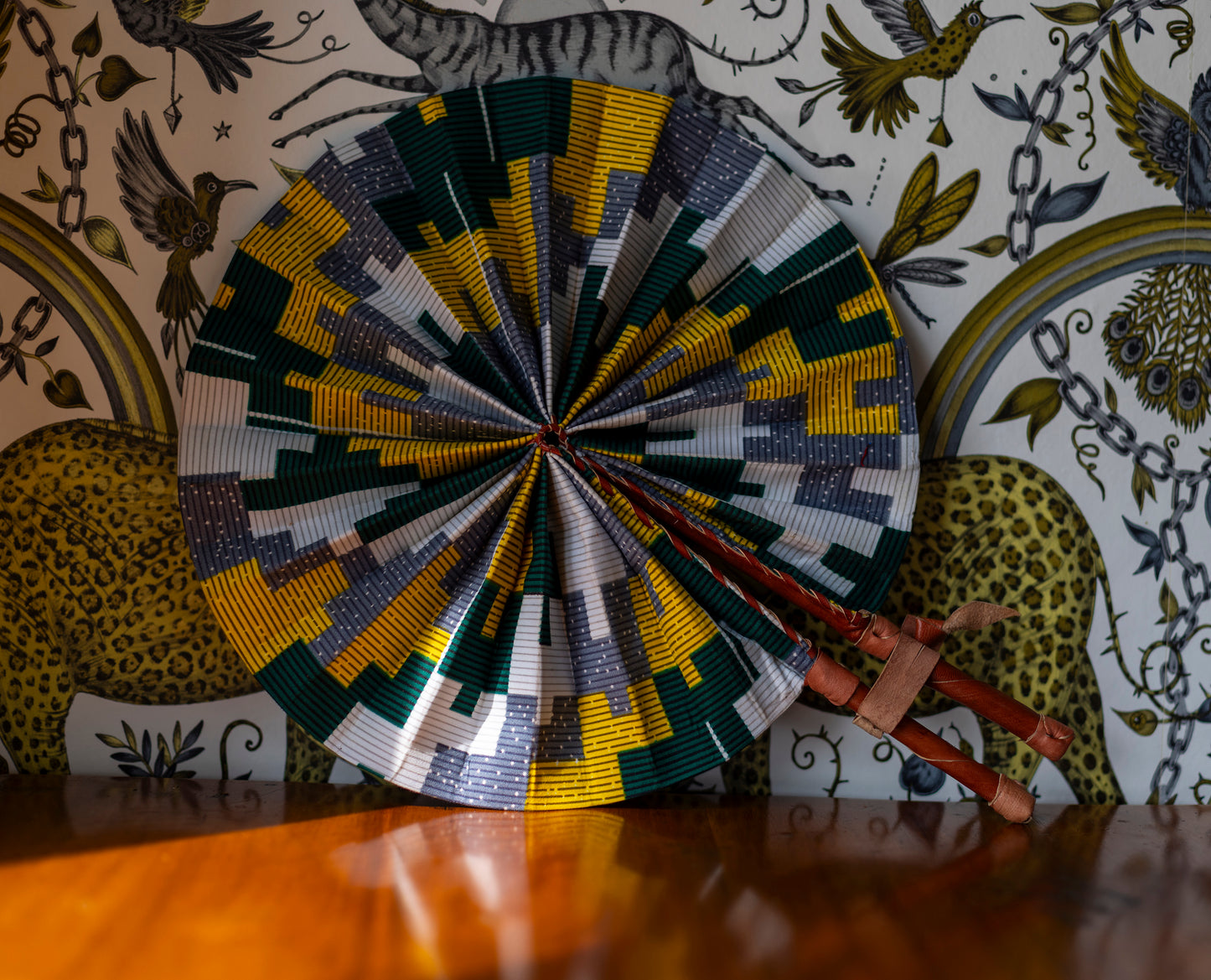 Ankara Wax Print Hand Fan 14