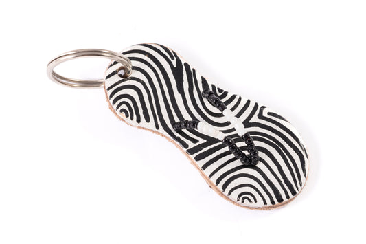 Black & White Flip Flop Keyring