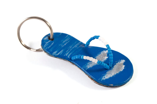 Blue Flip Flop Keyring