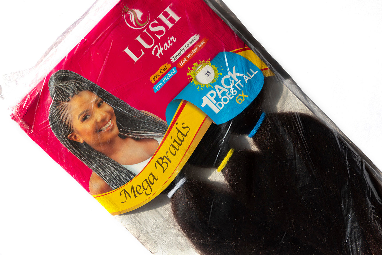 LUSH Mega Braids Synthetic Hair Extensions 55" x 6