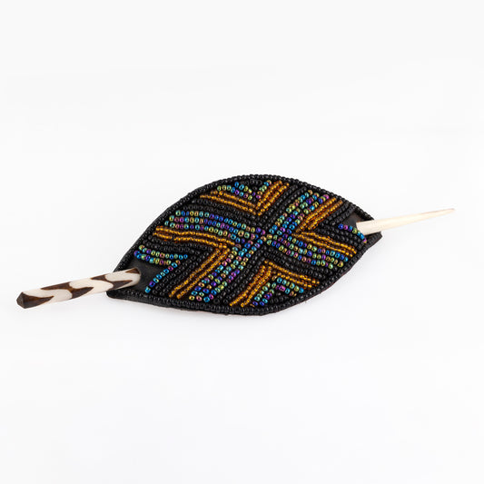 Maasai Beaded Hair Stick/Barrette 11