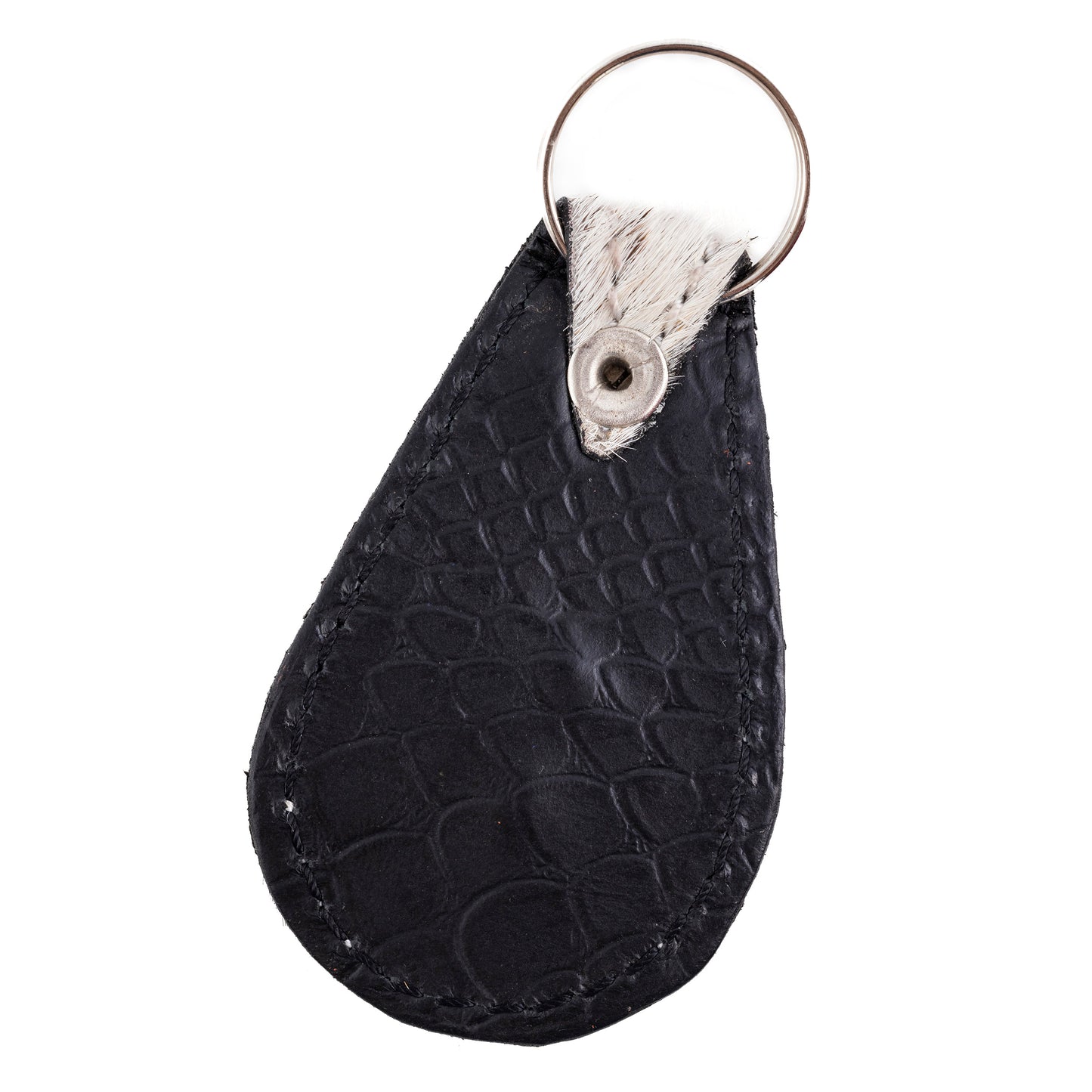 Animal Hide Keyring with Shell