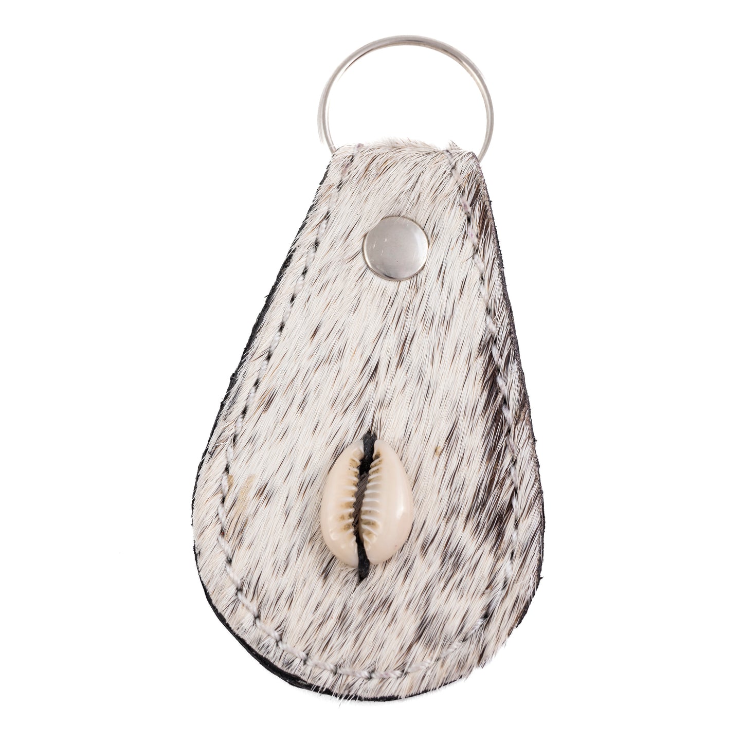 Animal Hide Keyring with Shell