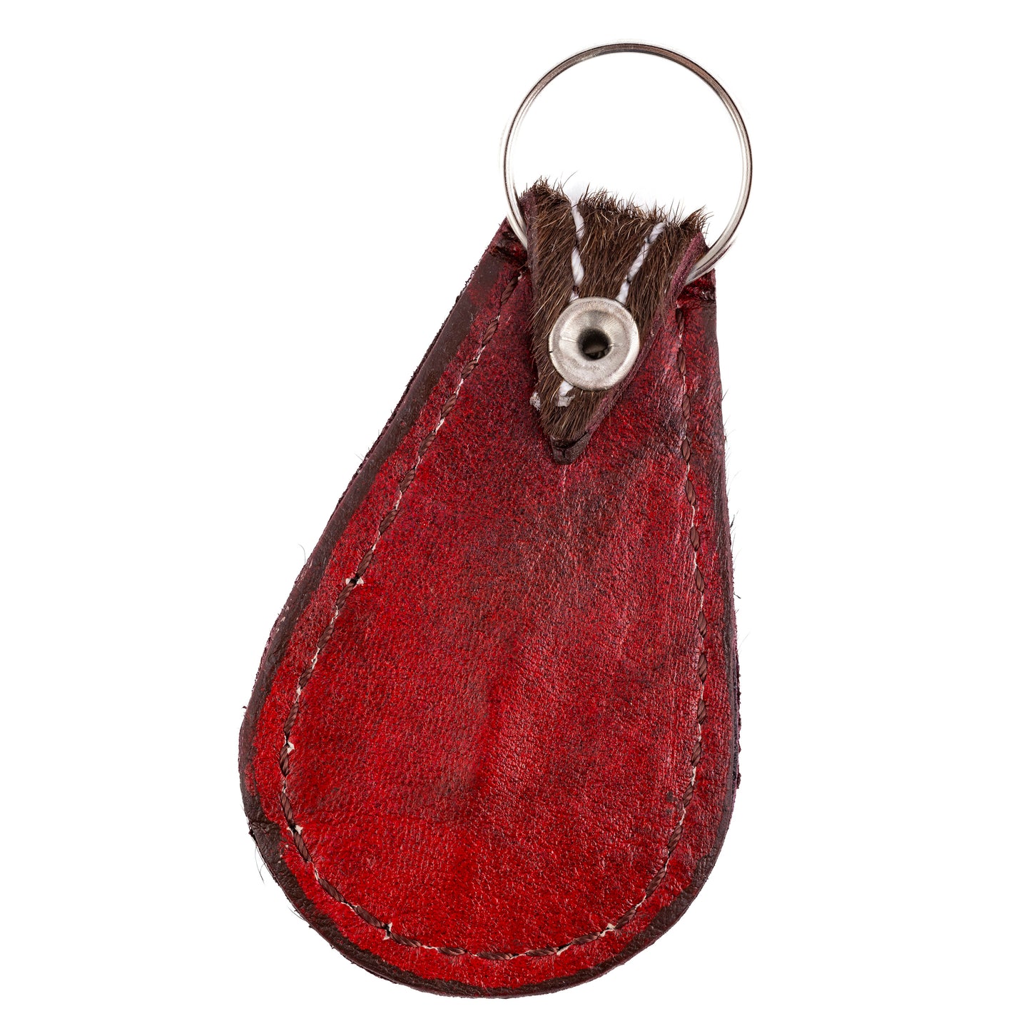 Animal Hide Keyring with Shell