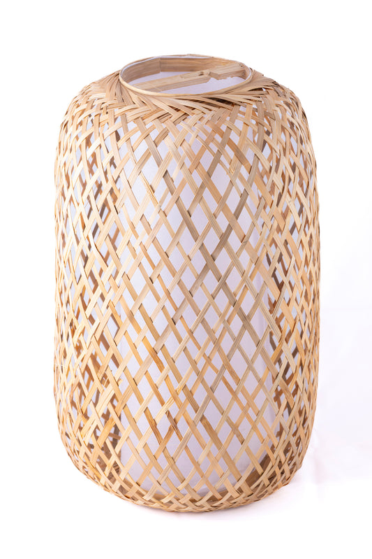 Tall Rattan Pendant Lampshade