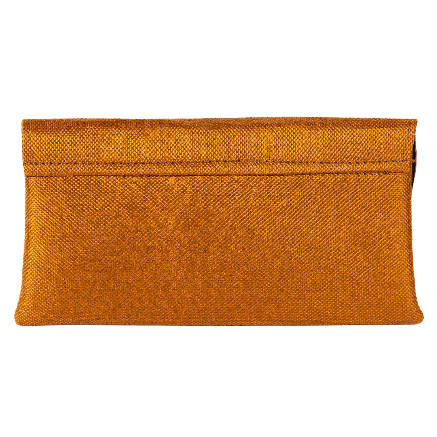 Beaded Canvas Clutch Bag/Purse - Copper/Multi