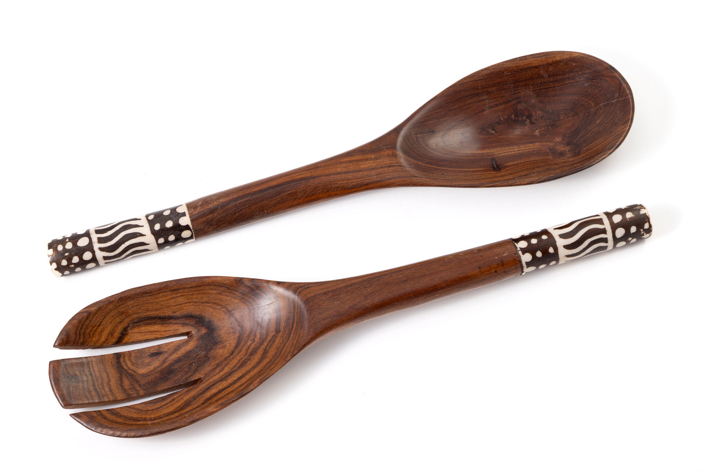 African Rosewood Salad Servers